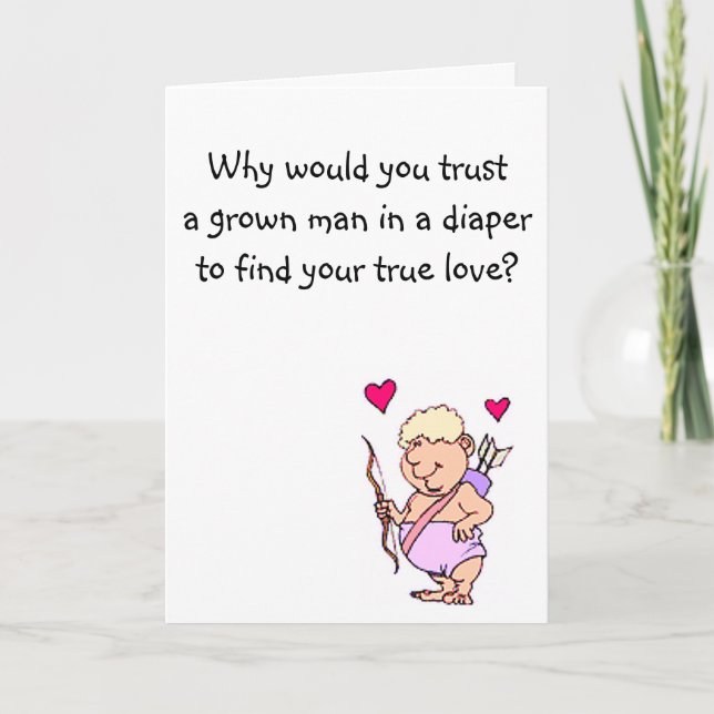 Cartes Pour Fêtes Annuelles Saint Valentin Humour (Devant)