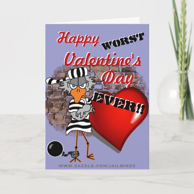 Cartes Pour Fêtes Annuelles Saint Valentin incarcéré (Devant)