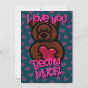 Cartes Pour Fêtes Annuelles Saint-Valentin Je t'aime beaucoup