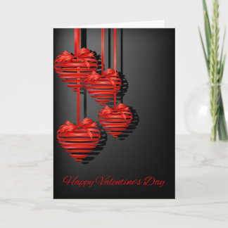 Cartes Pour Fêtes Annuelles Saint-Valentin - Ornements cardiaques Abstraits