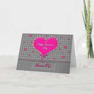 Cartes Pour Fêtes Annuelles Saint Valentin Pal Secret - Grey/Rose/Polka Dot