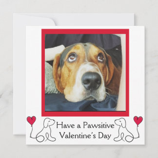 Cartes Pour Fêtes Annuelles Saint-Valentin Personnalisé Photo Chien