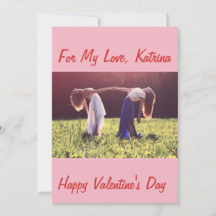 CARTES POUR FÊTES ANNUELLES SAINT-VALENTIN PERSONNALISÉ POUR PARTENAIRES FEMME