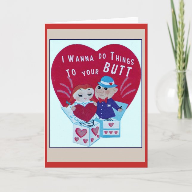 Cartes Pour Fêtes Annuelles Saint-Valentin politiquement incorrecte (Devant)