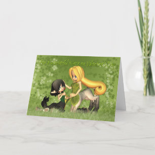 Cartes Pour Fêtes Annuelles Saint-Valentin pour la nièce avec les centaures