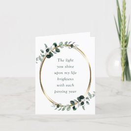 Cartes Pour Fêtes Annuelles Saint-Valentin romantique d'Eucalyptus