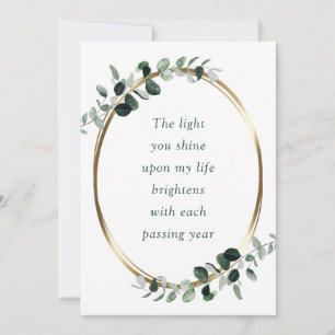 Cartes Pour Fêtes Annuelles Saint-Valentin romantique d'Eucalyptus