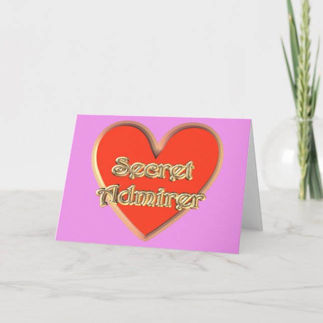 Cartes Pour Fêtes Annuelles Saint Valentin Saint Valentin Saint Valentin Secre (Devant)