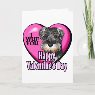 Cartes Pour Fêtes Annuelles Saint Valentin Schnauzer miniature