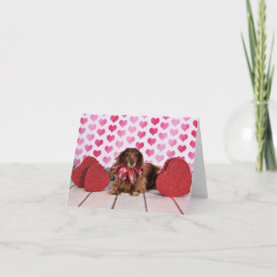Cartes Pour Fêtes Annuelles Saint Valentin - Sophie - Dachshund