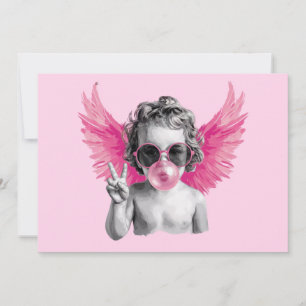 Cartes Pour Fêtes Annuelles Saint-Valentin soufflant une bulle Cupidon Saint-V