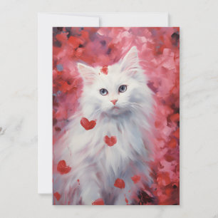 Cartes Pour Fêtes Annuelles Saint-Valentin Turkish Angora 