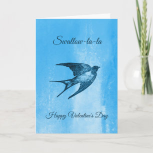 Cartes Pour Fêtes Annuelles Saint-Valentin vilaine de La-La d'hirondelle
