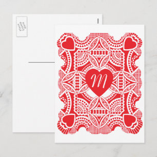 Cartes Pour Fêtes Annuelles Saint-Valentin vintage, cœurs victoriens découpés
