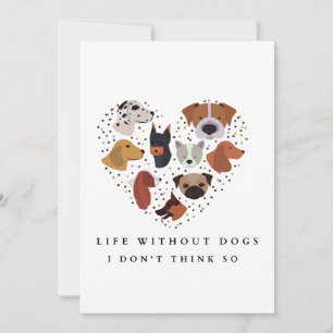 Cartes Pour Fêtes Annuelles Saint-Valentin XOXO Mignon Animal Chien Toutou Pho