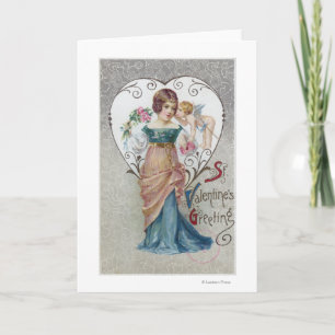 Cartes Pour Fêtes Annuelles Saint-Valentin's Greeting Cupid
