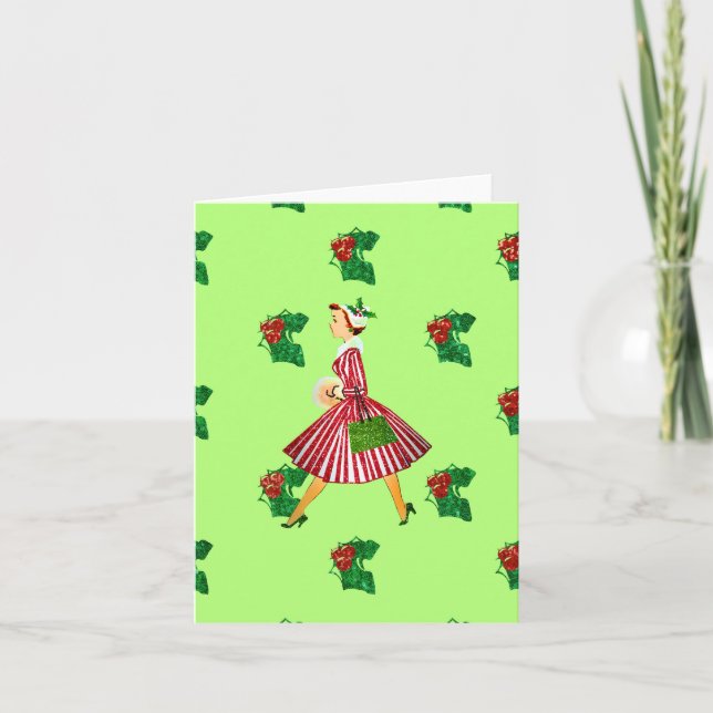 Cartes Pour Fêtes Annuelles sainte dame de noël (Devant)