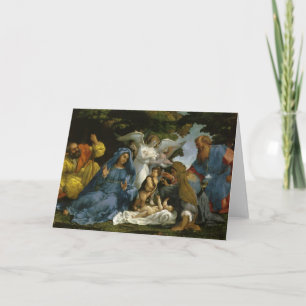Cartes Pour Fêtes Annuelles Sainte Famille avec Saints et Anges