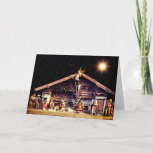 Cartes Pour Fêtes Annuelles Sainte Famille, Stable, Ange, Sages Hommes, Berger