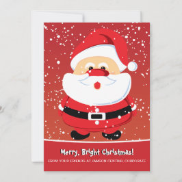 Cartes Pour Fêtes Annuelles Sainte Santa Claus Noël entreprise