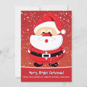 Cartes Pour Fêtes Annuelles Sainte Santa Claus Noël entreprise