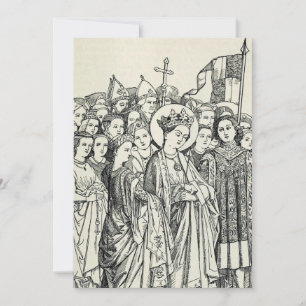 Cartes Pour Fêtes Annuelles Sainte Ursule vierge et martyre
