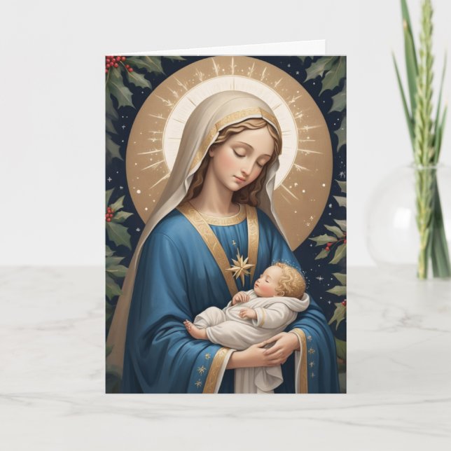 Cartes Pour Fêtes Annuelles Sainte Vierge Marie Traditionnelle Catholique (Devant)