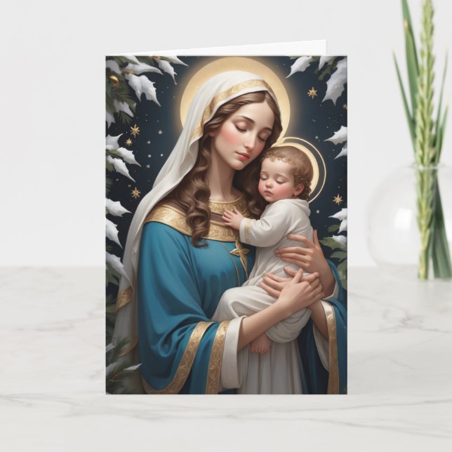 Cartes Pour Fêtes Annuelles Sainte Vierge Marie Traditionnelle Catholique (Devant)