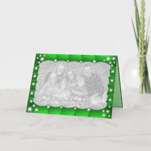 Cartes Pour Fêtes Annuelles Saison brillante (cadre de photo)