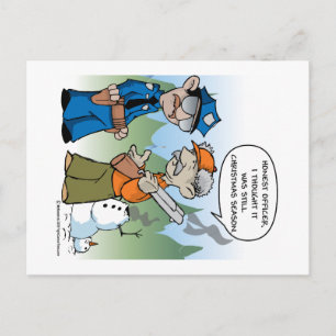 Cartes Pour Fêtes Annuelles Saison de chasse de Noël