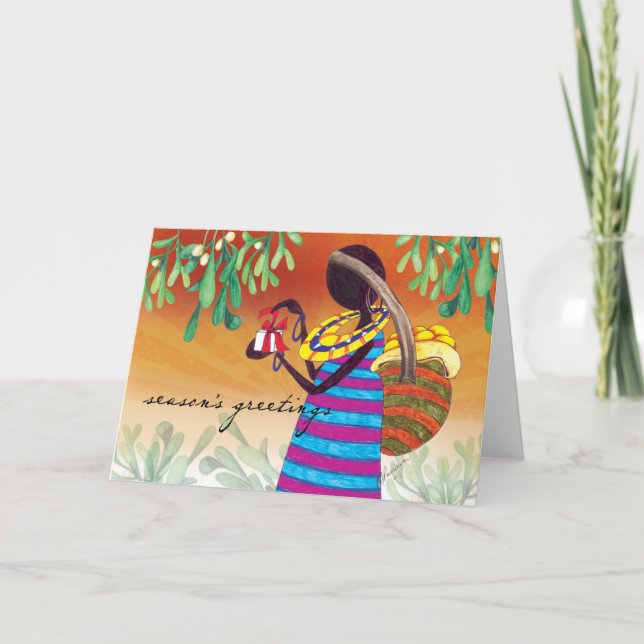 Cartes Pour Fêtes Annuelles Saison de joie (Devant)
