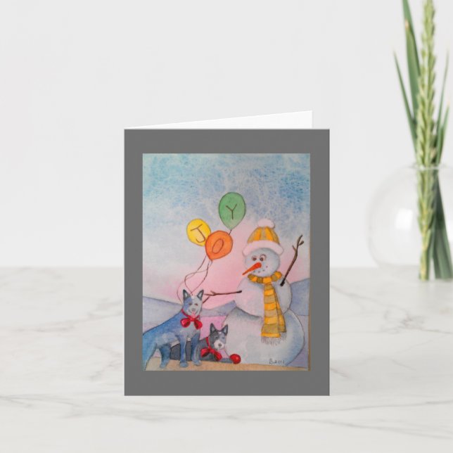 Cartes Pour Fêtes Annuelles Saison de joie (Devant)