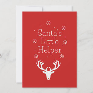 Cartes Pour Fêtes Annuelles Saison de vacances, Joyeux Noël, Père Noël Helper