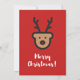 Cartes Pour Fêtes Annuelles Saison de vacances, Noël, Jolie Reindeer