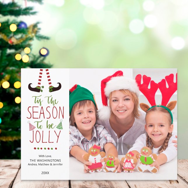 Cartes Pour Fêtes Annuelles SAISON D'Elfe Whimsical POUR ÊTRE JOLLY (Créateur téléchargé)