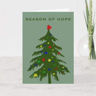 Cartes Pour Fêtes Annuelles Saison d'espoir - autisme