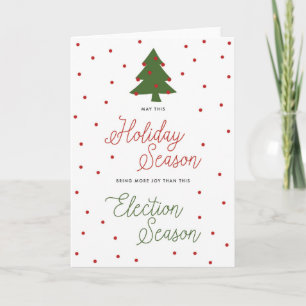 Cartes Pour Fêtes Annuelles Saison électorale de Noël drôle