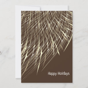 Cartes Pour Fêtes Annuelles Saison Favorite Brown et blanche