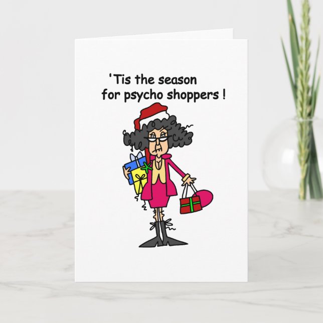 Cartes Pour Fêtes Annuelles Saison Pour Psycho Shoppers (Devant)