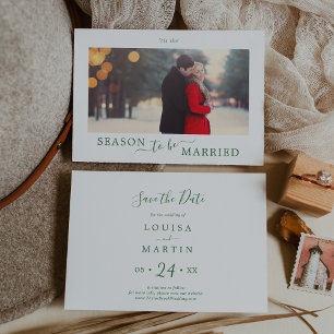 Cartes Pour Fêtes Annuelles Saison verte minimale pour être marié Enregistrer 