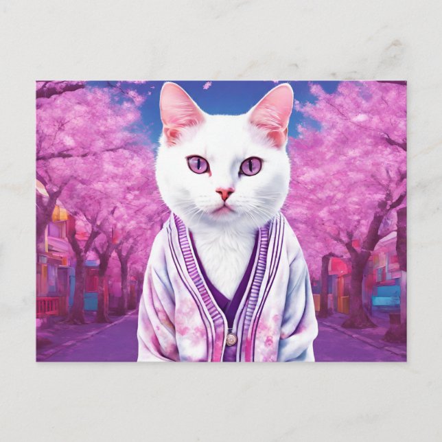 Cartes Pour Fêtes Annuelles Sakura kitty (Devant)