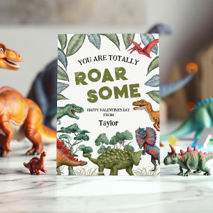 Cartes Pour Fêtes Annuelles Salle de classe Dinosaur Enfants Valentines Jour