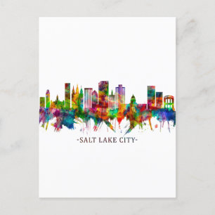 Cartes Pour Fêtes Annuelles Salt Lake City Utah Skyline
