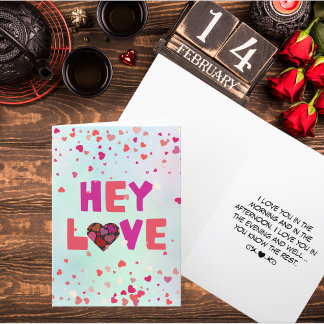 Cartes Pour Fêtes Annuelles Salut Amour Saint-Valentin