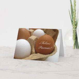 Cartes Pour Fêtes Annuelles salutation aux oeufs de pâques espagnols