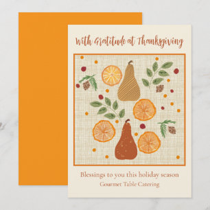 Cartes Pour Fêtes Annuelles Salutation de bon thanksgiving