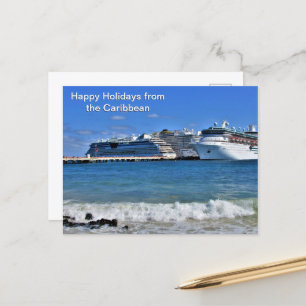 Cartes Pour Fêtes Annuelles Salutation de croisières des Caraïbes