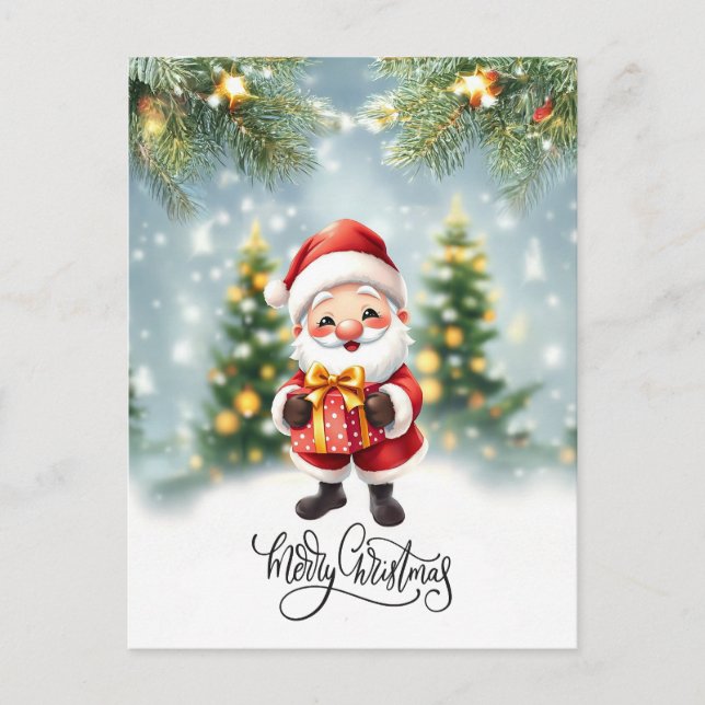 Cartes Pour Fêtes Annuelles Salutation de Noël (Devant)