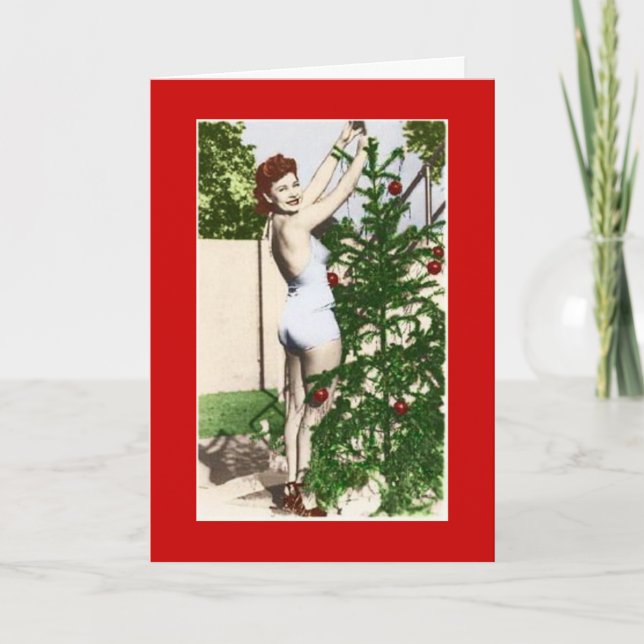 Cartes Pour Fêtes Annuelles Salutation de Noël (Devant)