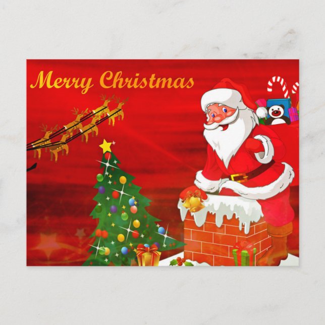 Cartes Pour Fêtes Annuelles Salutation de Noël (Devant)